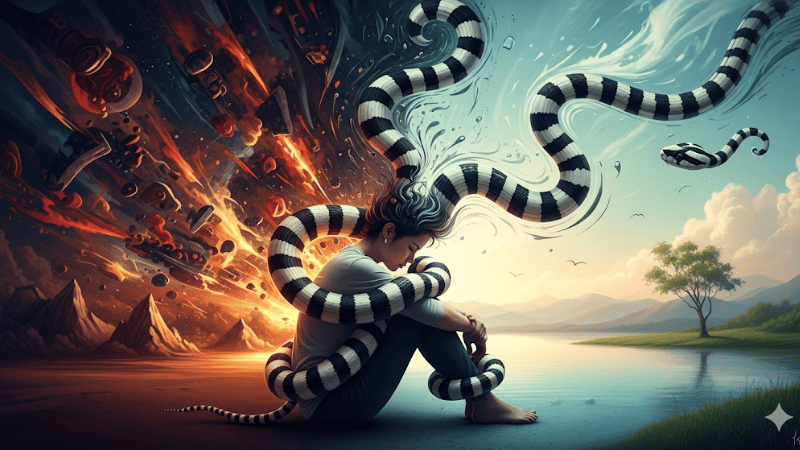 Các yếu tố ảnh hưởng đến ý nghĩa giấc mơ rắn đen trắng sọc