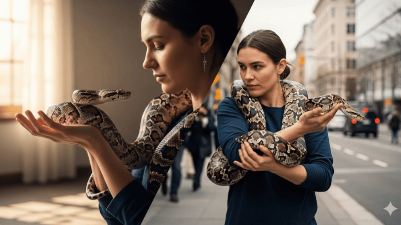 Cách ứng xử khi mơ thấy bắt rắn bằng tay trần