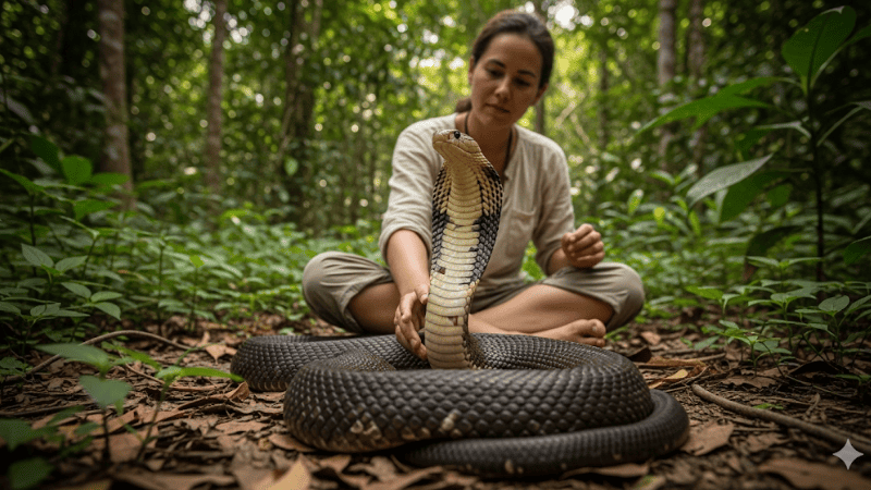 Mơ chơi với rắn hổ mang