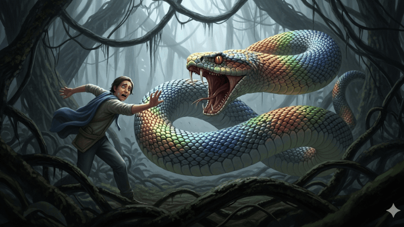 Mơ thấy rắn bảy sắc tấn công mình