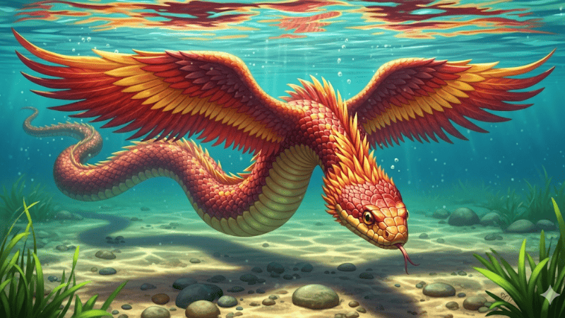 Mơ thấy rắn phượng hoàng trong nước