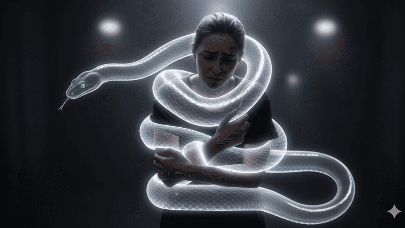 Mơ thấy rắn trong suốt quấn quanh người