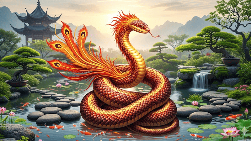 Rắn phượng hoàng và phong thủy